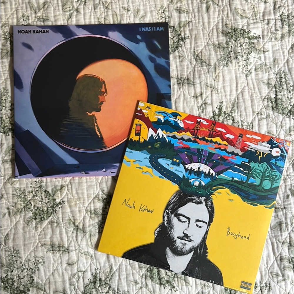 BNIB Bundle two Noah Kahan Records I was/I am and Busyhead